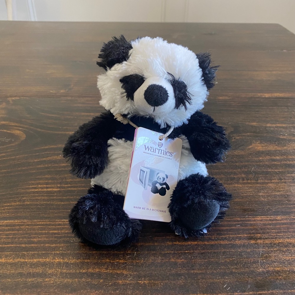 Warmies Panda Plush Microwavable Lavender Scented Weighted Stuffed Animal 9" Tag